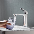 High Quality White Bathroom Tap With Plating